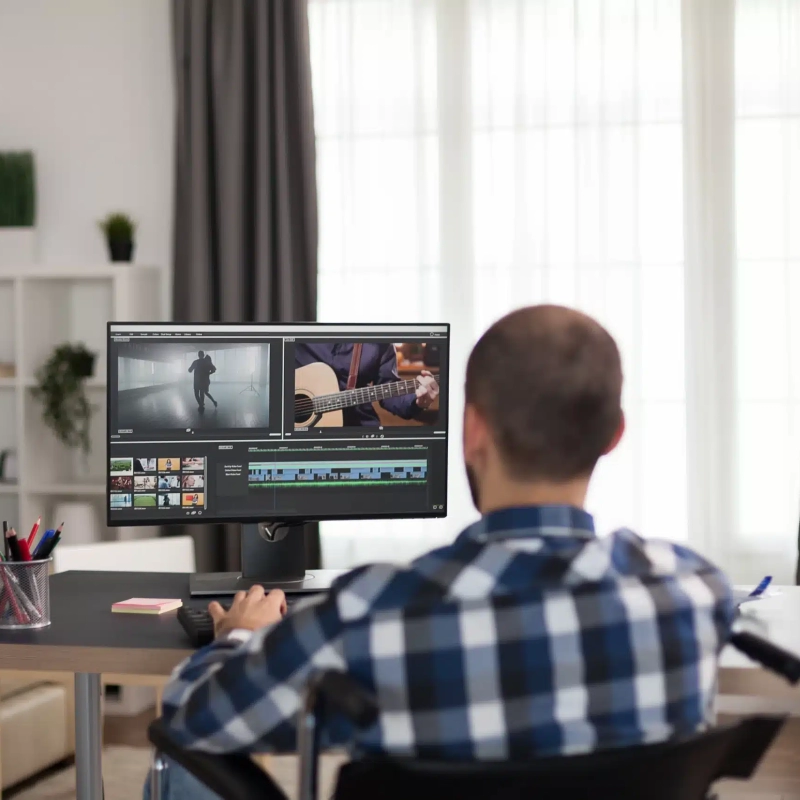 Monteur professionnel de l'équipe de Studios Machiavel